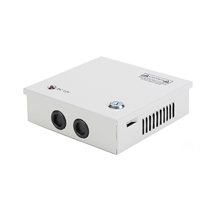 60W 5A 4CH DC12V Output Switch Mode CCTV Distribution Box Portable Power Supply For IR Camera Monitoring Equipment LED Tape Lights